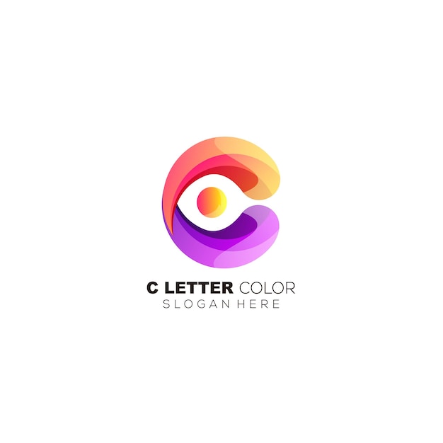 Letter n with message logo symbol gradient color template