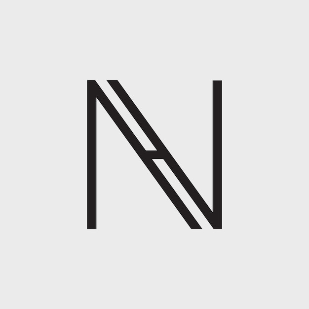 Vector letter nh fashion logo