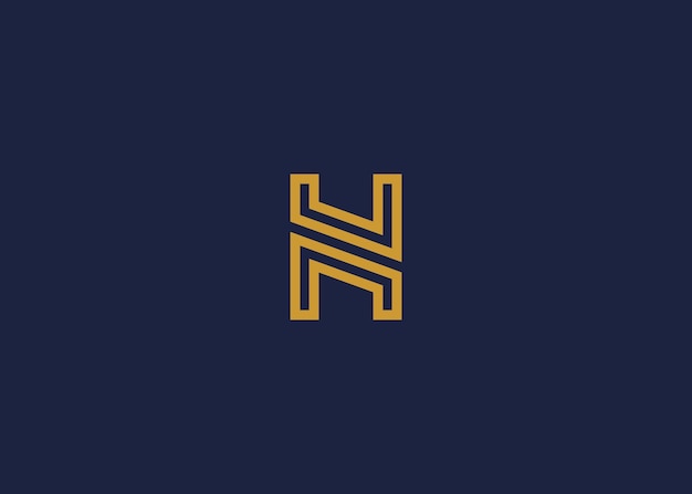 letter nh or hn logo icon design vector design template inspiration