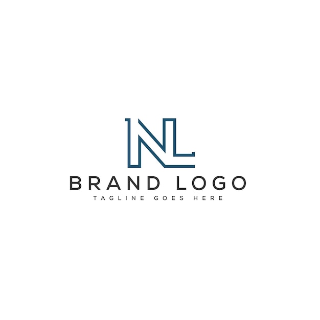 Vector letter nl logo design vector template design for brand