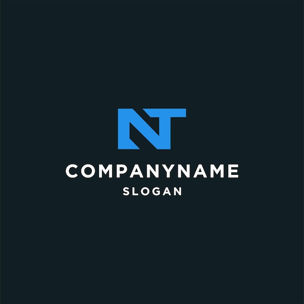 Letter NT logo icon design template