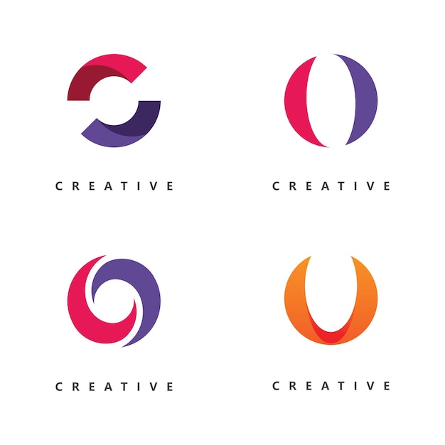 Letter O logo vector template Creative O Letter initial logo design