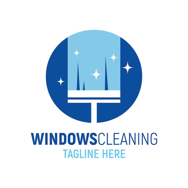 Letter O Window Cleaning Logo Design Template Inspiration, Vector Illustration.