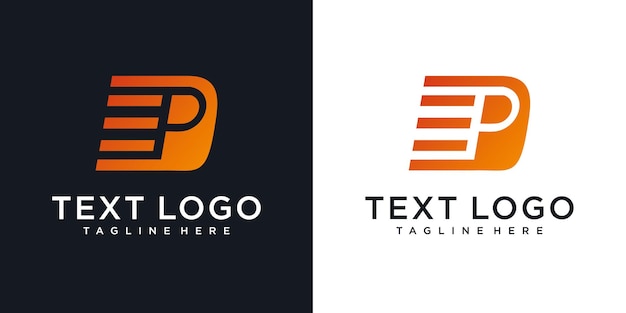 Letter P logo icon design template