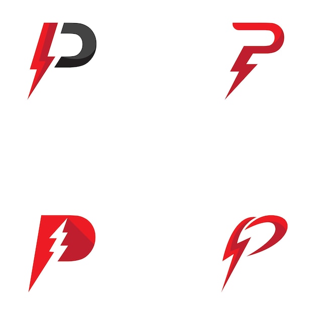 Letter P Logo Power