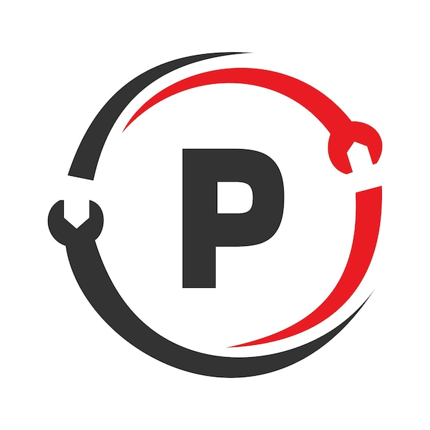 Letter P Repair Logo Home Services Tool Car Repair Logo Template For Business Company