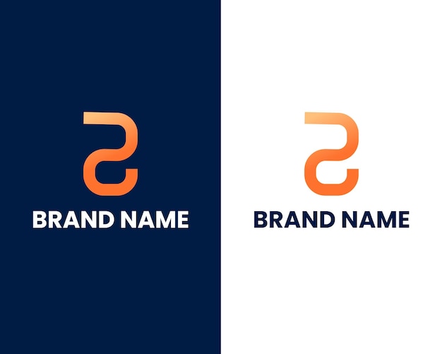 letter p and s modern logo design template