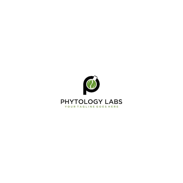 Letter P with Abstract lab logo. Usable for Business, Science, Healthcare, Medical, Laboratory, Chem