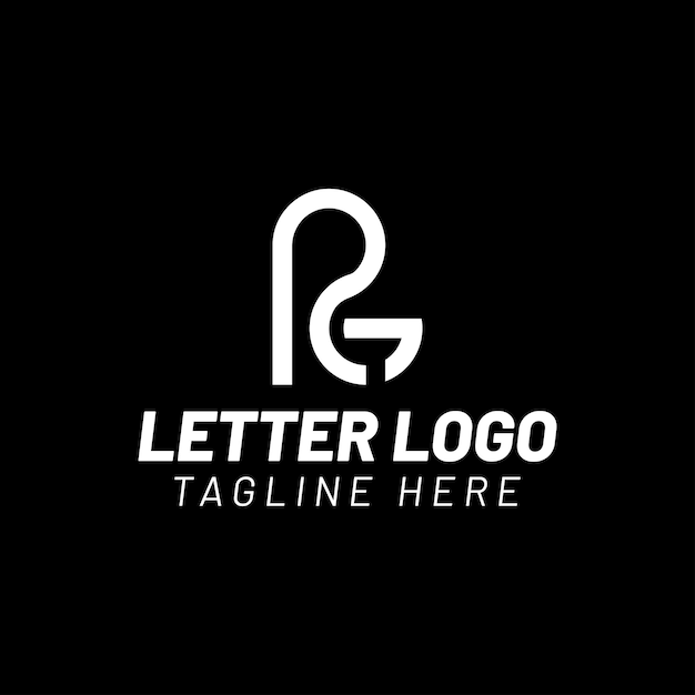 Vector letter pg icon logo design template creative initial gp symbol