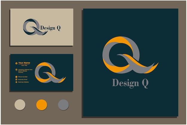 letter q logo design vector