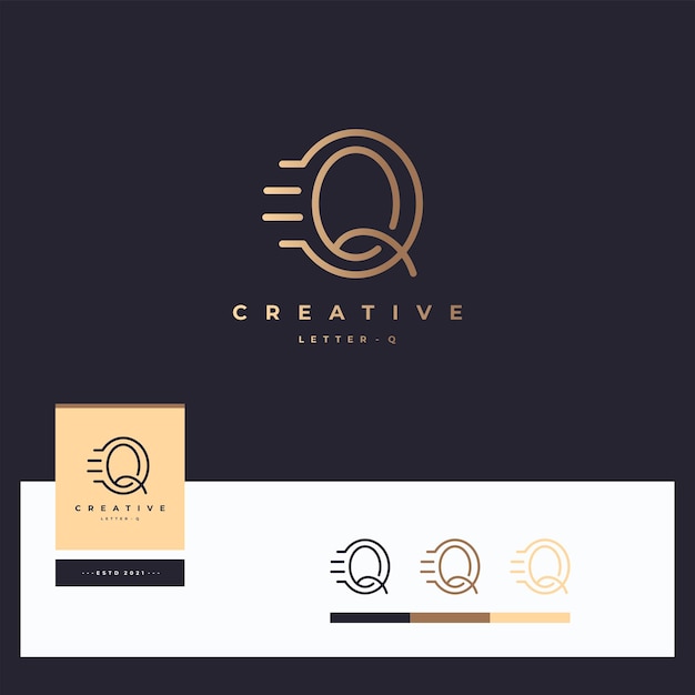 Letter q logotype designs