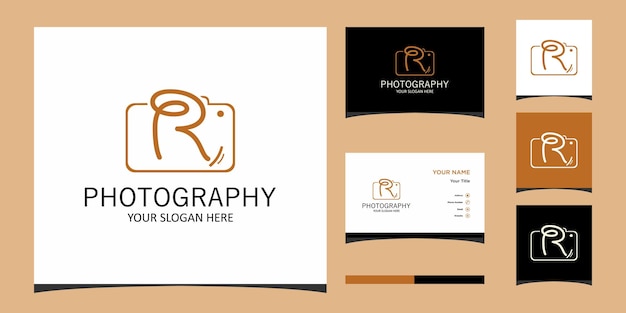 Letter R Camera Logo