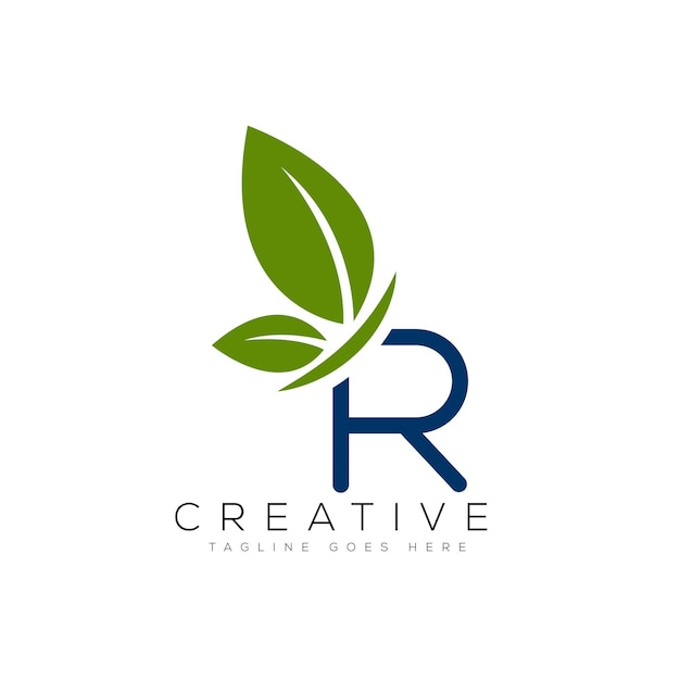 Letter R logo design template vector illustration