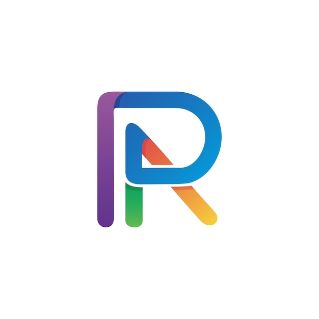 Letter r and a logo design