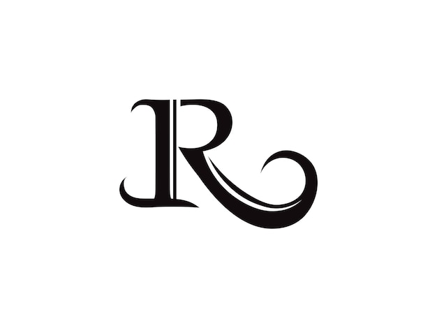 Letter R logo icon design template elements