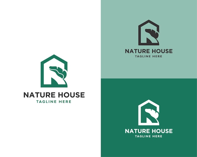 Letter R Nature House Logo