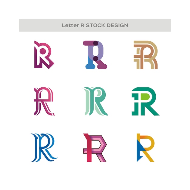 Letter R Stock Design Logo