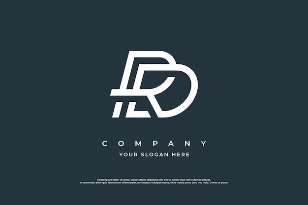 Letter RD Logo Design Vector Template