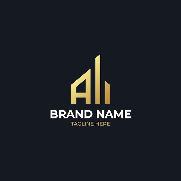 Letter A for real estate remodeling logo construction architecture building logo design template ele