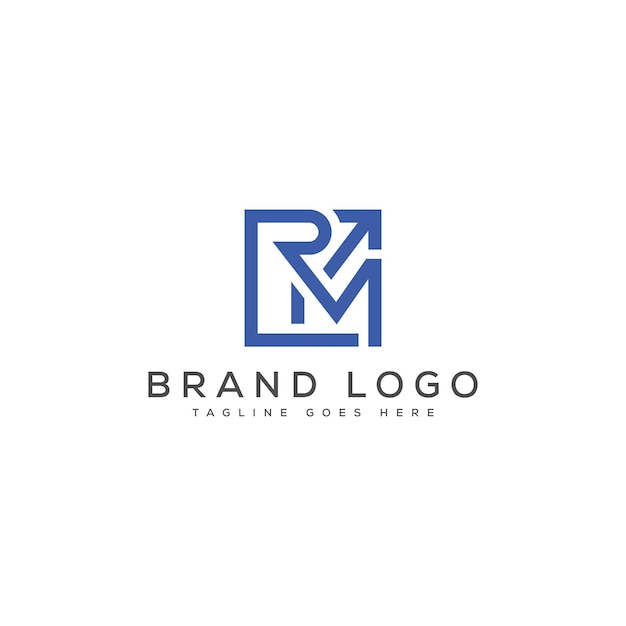 Vector letter rm logo design vector template design for brand