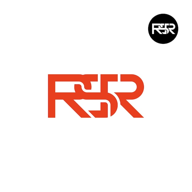 Letter RSR Monogram Logo Design