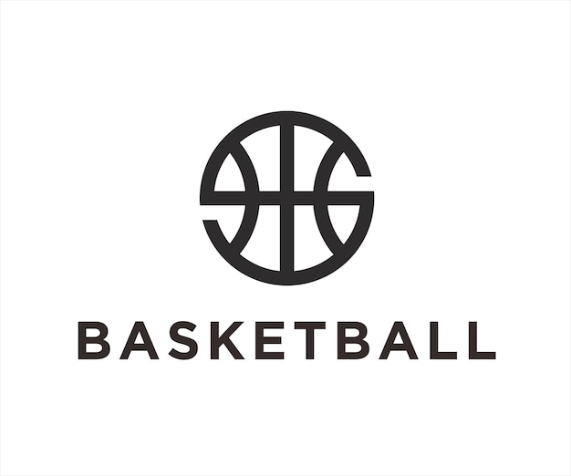 letter s basketball logo design vector illustration