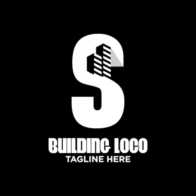 Letter S Building Logo Design Template Inspiration, Vector Illustration.