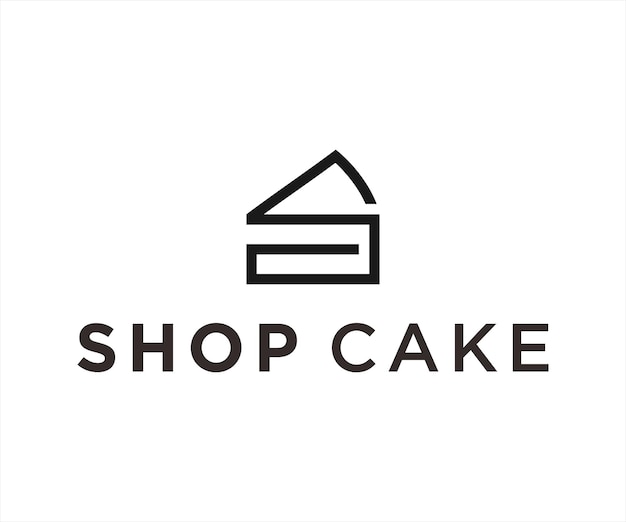 letter s cake logo icon vector design