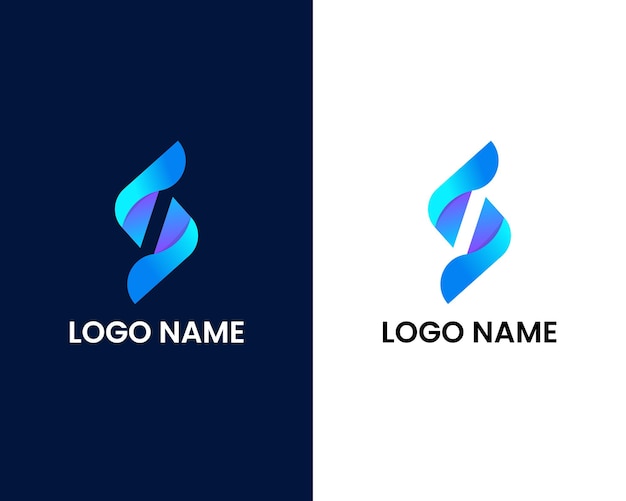 letter s creative modern logo design template