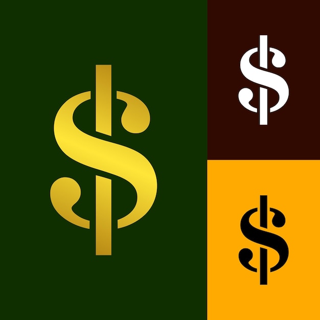 letter s dollar currency symbol