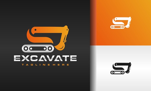 letter S excavator logo