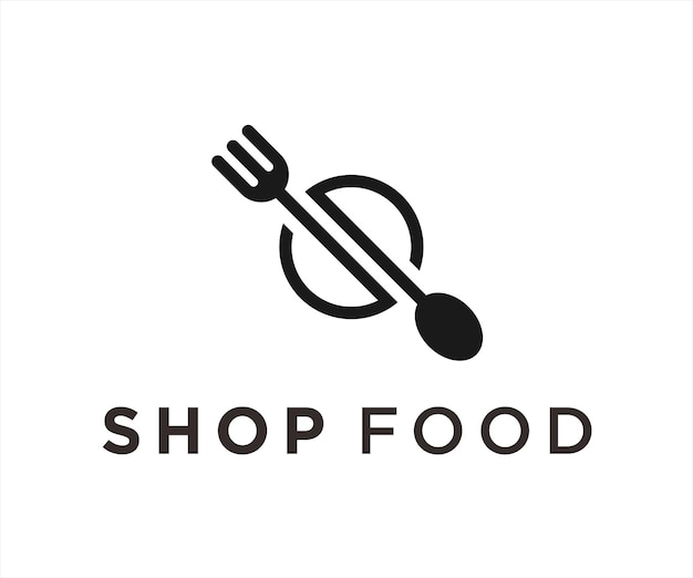 Letter S Food Logo Design Vector Illustration