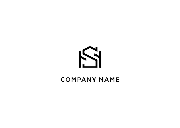 letter s home logo design