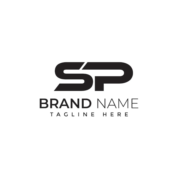 Letter s logo collection and initial sp logo design template