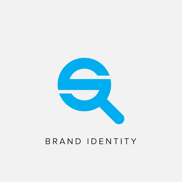 letter s logo design vector. search icon design