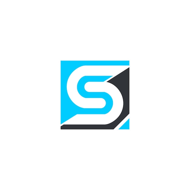 Letter S logo with modern creative design idea