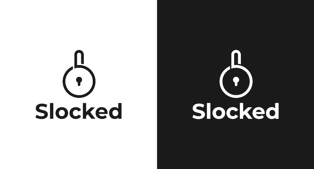 Letter s and padlock logo design vector