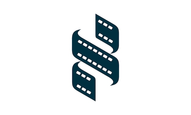 Letter S roll film logo