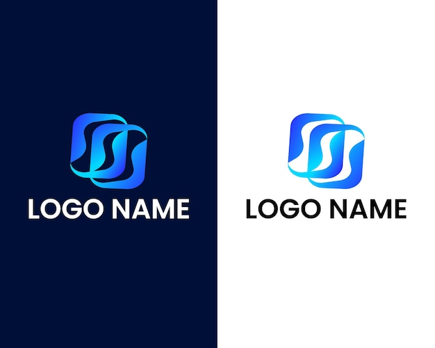 letter s and s with o modern logo design template