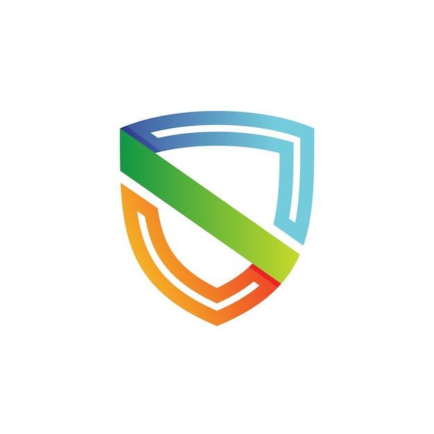 Vector letter s shield logo vector