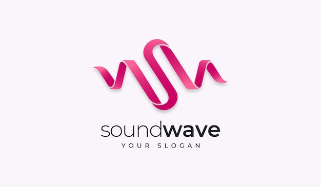 Letter s soundwave creative logo design template.