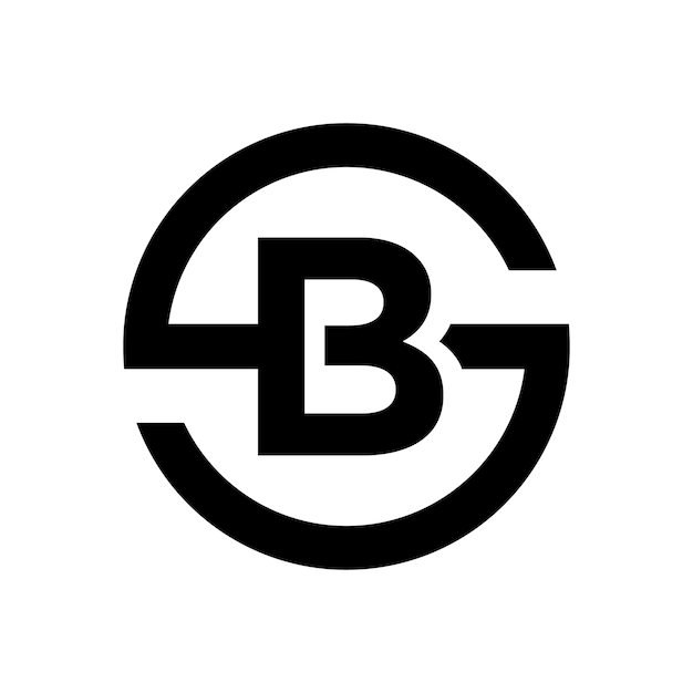 Letter S symbol Combination with Letter B