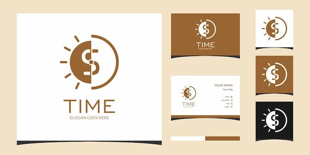 Letter S Time Logo Design