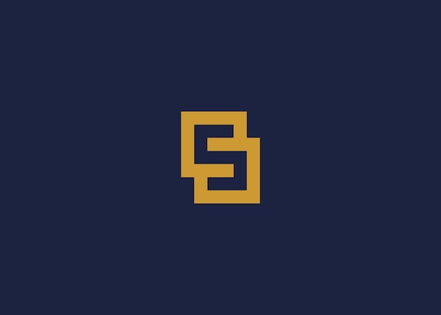 letter s with square logo icon design vector design template inspiration