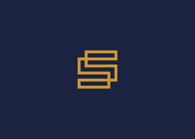 letter s with square logo icon design vector design template inspiration