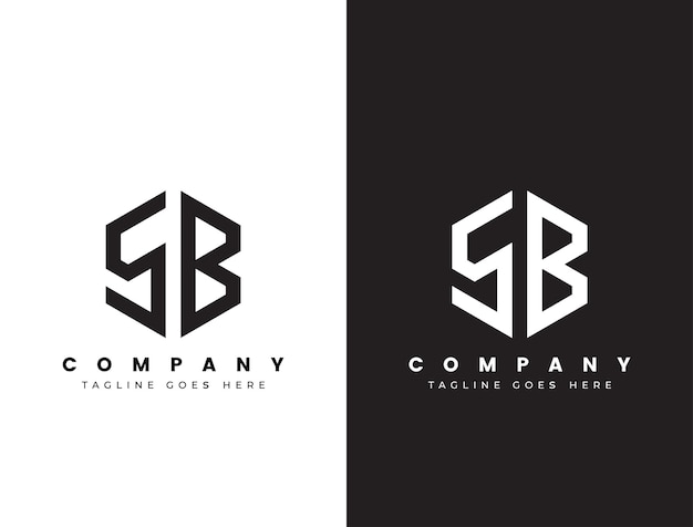 letter sb logo template