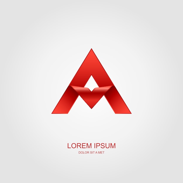 Letter A stylized  template   logo, Business technology universal idea, 