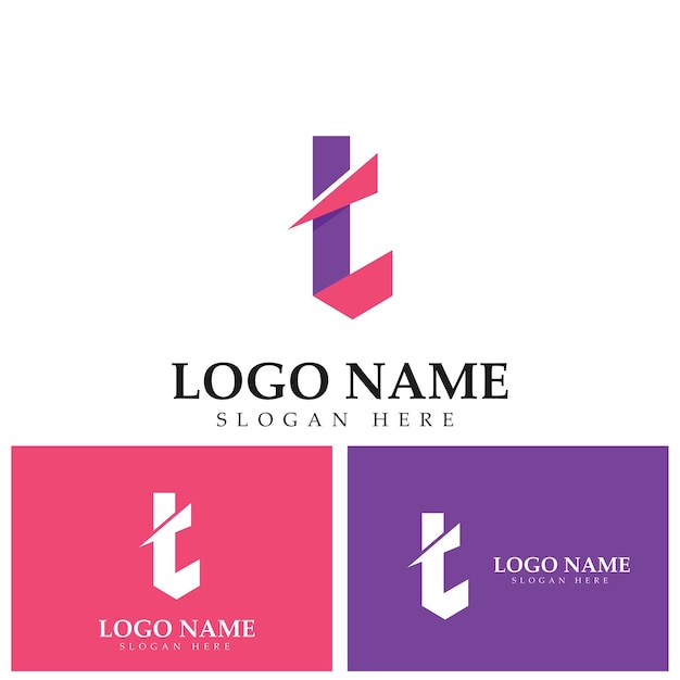 Letter T logo icon design element template