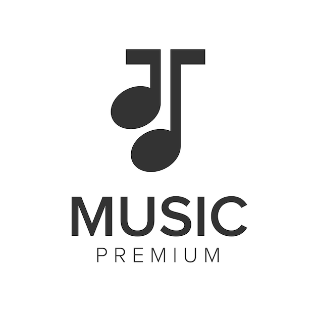 Letter T music logo icon vector template