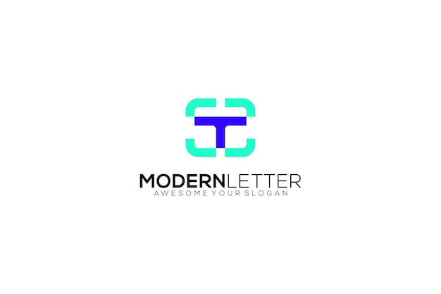 Vector letter t vector template design logo